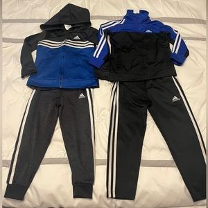 Adidas Boys Size 5 Track Suits